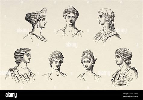 Ancient Roman women hairstyles, Ancient roman empire. Italy, Europe ...