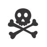 Skull crossbones Icon | Halloween Iconpack | CSS Creme