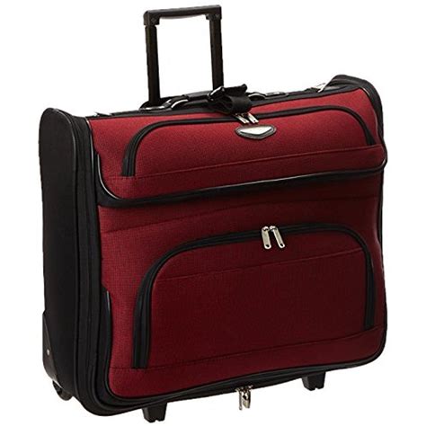 Travel Select Amsterdam Rolling Garment Bag Wheeled Luggage Case - Red (23-Inch) # ...