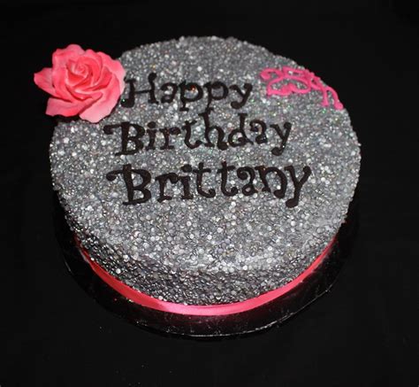 Glitter Birthday Cake - CakeCentral.com