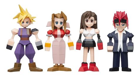 Get your fave Final Fantasy 7 characters as polygon figures | GamesRadar+