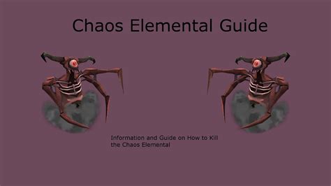 [Runescape 2015] Chaos Elemental Guide - YouTube