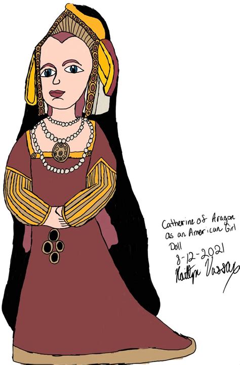 Pin on Catherine of Aragon in 10 different drawing styles