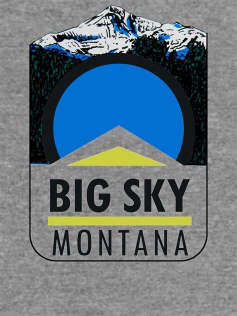 "Big Sky Montana Vintage Travel Decal" Lightweight Sweatshirt for Sale by hilda74 | Redbubble