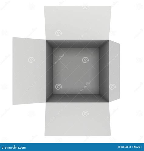 Open box 3d stock illustration. Illustration of estate - 80663841