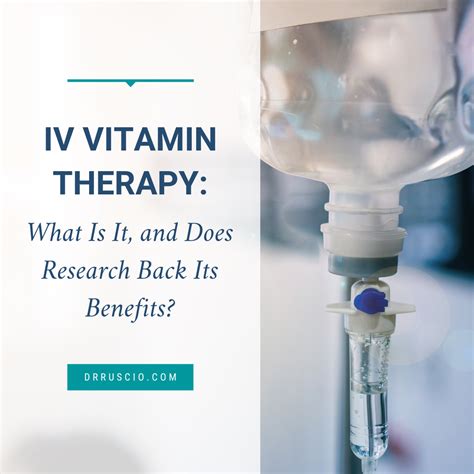 IV Vitamin Therapy: What Is It, and Does Research Back It?