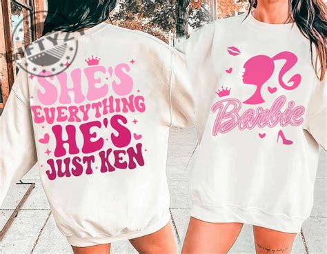 She's Everything He's Just Ken Barbie Movie 2023 Oppenheimer Barbenheimer Shirt - Giftyzy