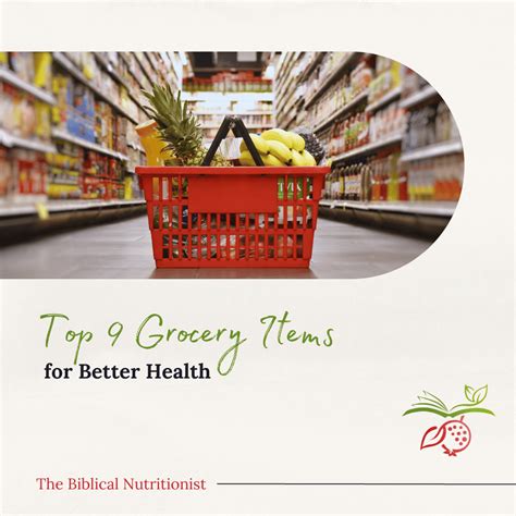 Top 9 healthy food grocery list items for better health – Artofit