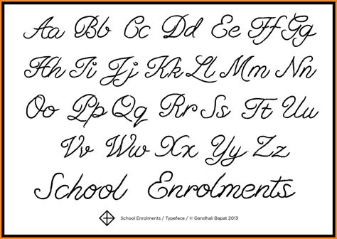 Cursive Letters A To Z