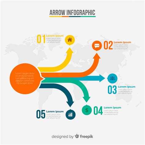 Free Vector | Arrow infographic