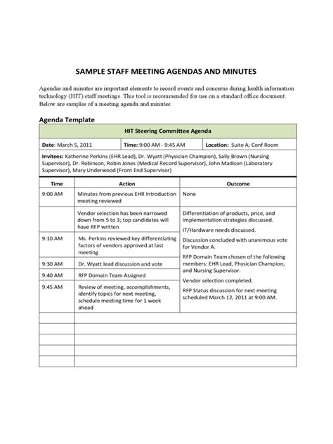 Meeting Template - 39 Free Templates in PDF, Word, Excel Download