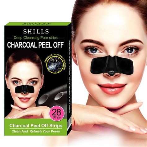 Amazon.com: SHILLS Purifying Pore Strips, Nose Strips, 28 Count Strips, Deep Cleansing Blackhead ...