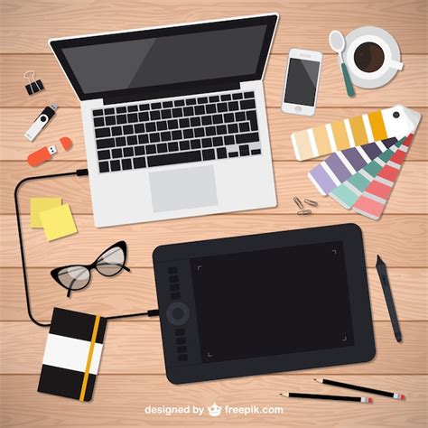 Realistic graphic designer tools | Free Vector