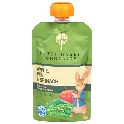 Save on Pumpkin Tree Peter Rabbit Organics Pea Apple Spinach Fruit & Veg Puree Order Online ...