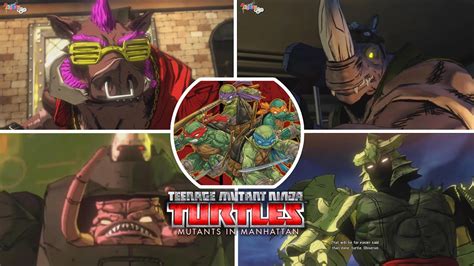 TMNT Mutants in Manhattan | All Bosses Fight + End Cutscenes | ZigZagGamerPT - YouTube