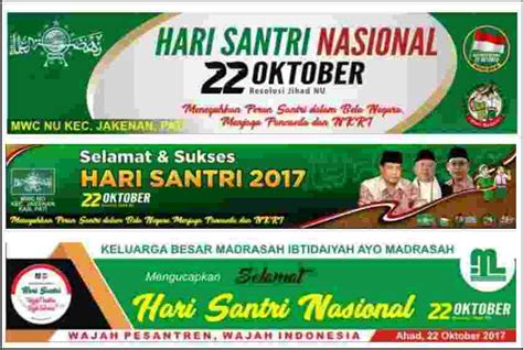 Spanduk Peringatan Hari Santri Nasional - bursagajipegawai