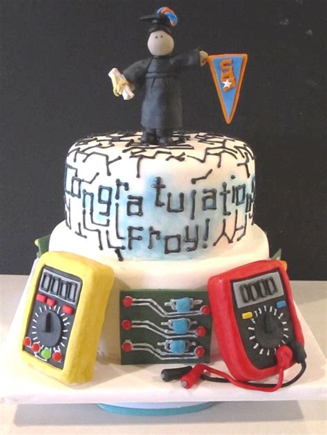 Electrical engineer cake | Engineering cake, Graduation cakes, Birthday cake tutorial