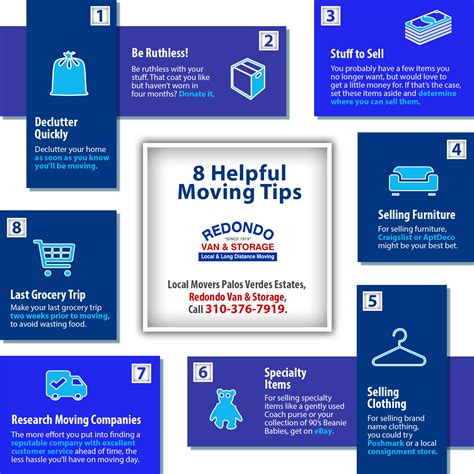 8 Helpful Moving Tips | Shared Info Graphics