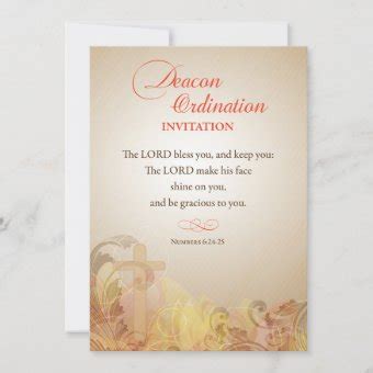 Deacon Ordination Invitation Scripture | Zazzle