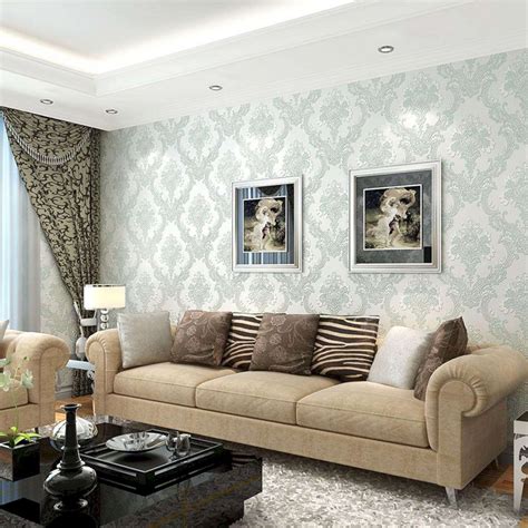 25+ Elegant Living Room Wallpaper Design For Amazing Home Decoration ...