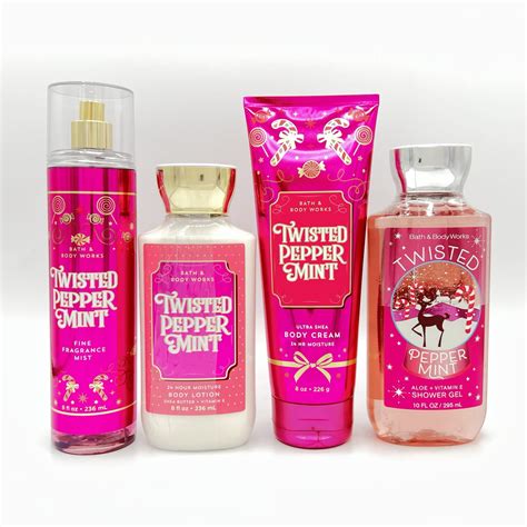 Bath and Body Works Twisted Peppermint Fine Fragrance Mist, Body Lotion ...