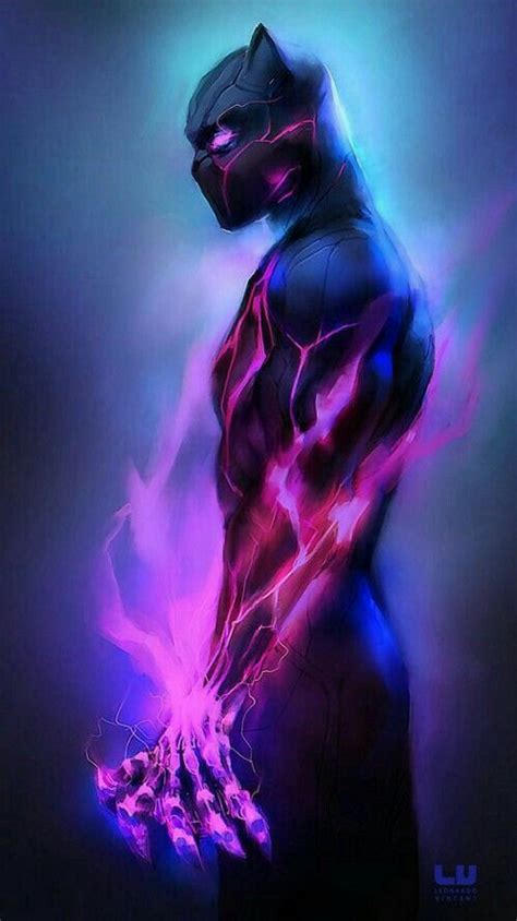 Black Panther vibranium charged up | Marvel comics wallpaper, Black ...