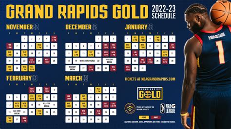 Grand Rapids Gold announce 2022-23 season schedule