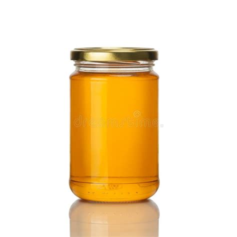 Honey Jar on White Background Stock Image - Image of sticky, fresh: 55506127