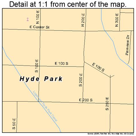 Hyde Park Utah Street Map 4937390