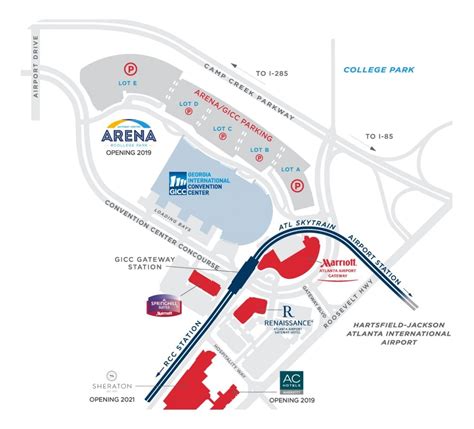 Gateway Center Arena Parking - College Park Skyhawks