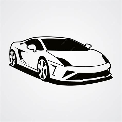 Premium Vector | Lamborghini silhouette sports car vector