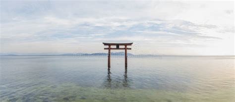 Torii Gate in Lake Biwa, Takashima, Japan Stock Photo - Image of japan, asia: 148305578