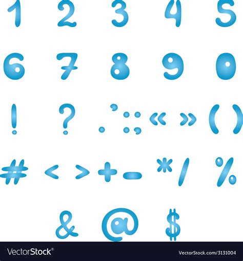 Mathematical signs and typographic symbols Vector Image