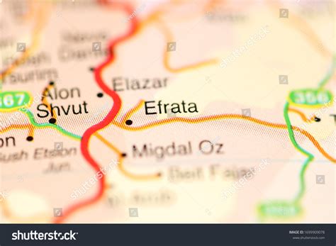 Efrata On Geographical Map Israel Stock Photo 1699909078 | Shutterstock