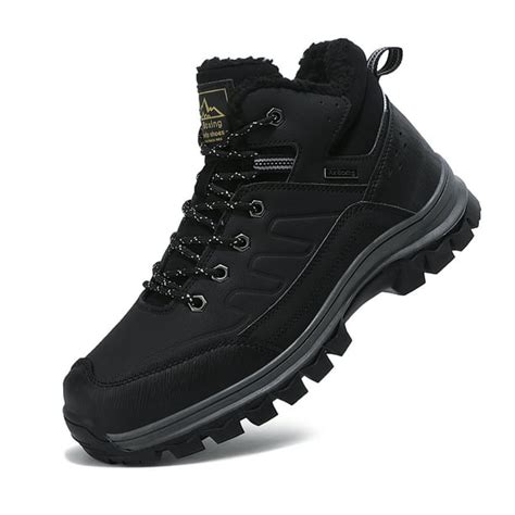 TOPIO Men's Snow Hiking Boots Outdoor Winter Snow Boots - Walmart.com