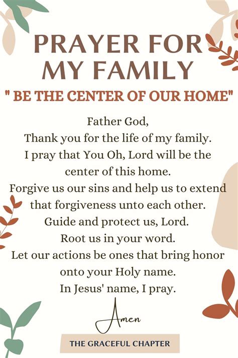 23 Powerful Prayers For Your Family - The Graceful Chapter