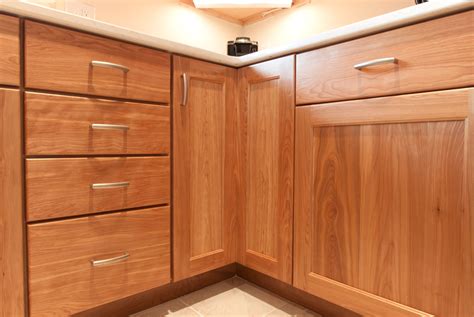 Custom Kitchen with Natural Red Birch Cabinets | Kitchen cabinet door ...