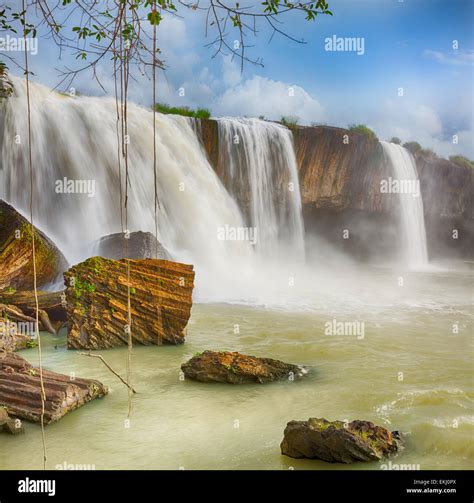 Beautiful Dray Nur waterfall in Vietnam Stock Photo - Alamy