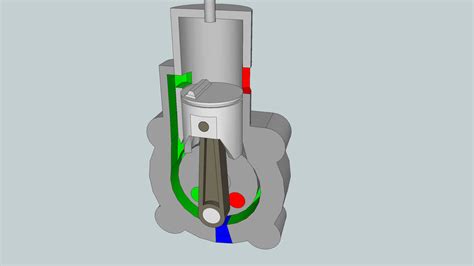 2-stroke engine animation | 3D Warehouse