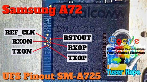 Samsung Galaxy A72 (SM-A725F,A725M) ISP UFS PinOUT | Test Point