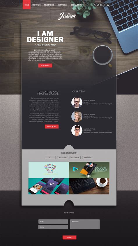 Creative WebPage Design | Creative Website Templates ~ Creative Market