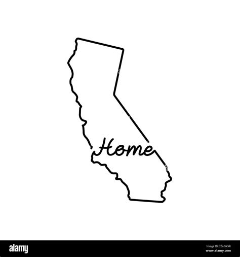 California family map Stock Vector Images - Alamy