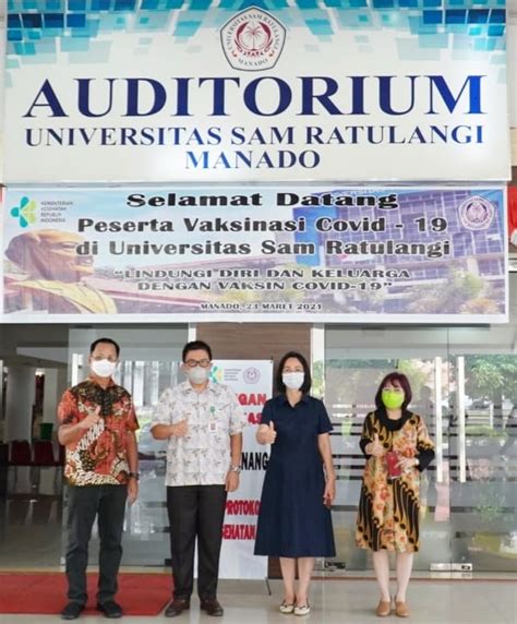 Sam Ratulangi University Mass Covid-19 Vaccination, 23 March 2021 | Sam Ratulangi University