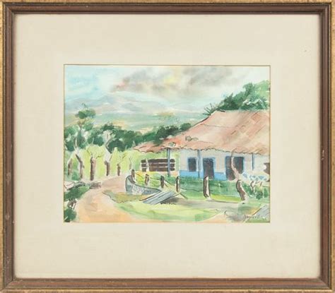 MARY EVE, SIGNED WATERCOLOR 1964 H 12" W 15" sold at auction on 16th June | DuMouchelles