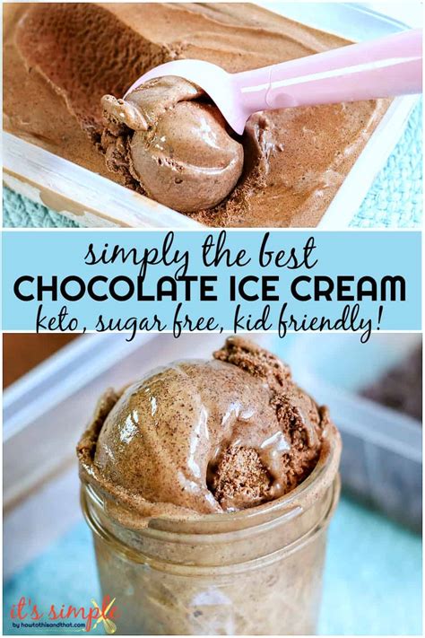 KETO Chocolate Ice Cream- ONLY 2.6 CARBS Per Serving!