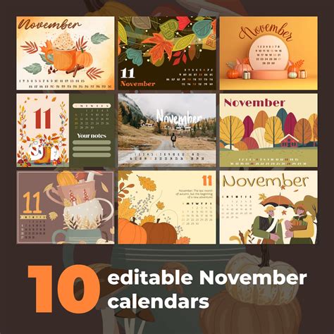 Free Printable November Calendar | Master Bundles