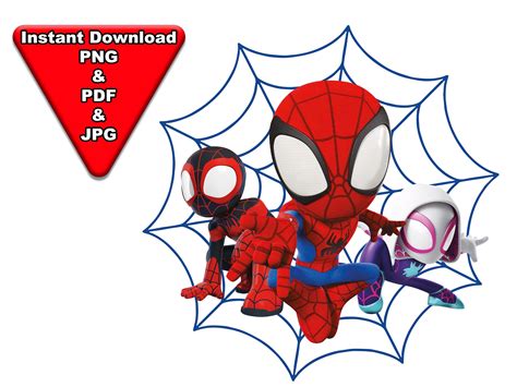 Spidey And His Amazing Friends PNG, Spiderman PNG, Spider Verse PNG, Spiderman Clipart, Spider ...