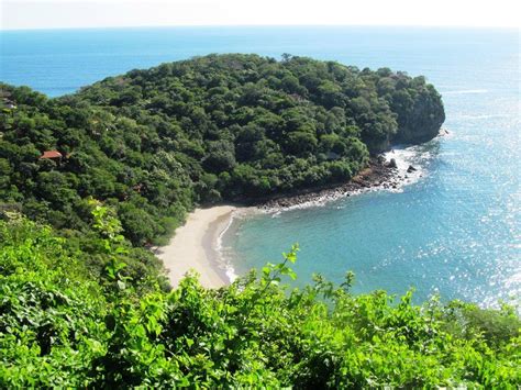 an island in the ocean surrounded by trees