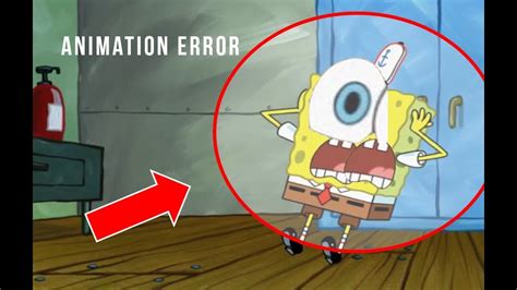 Animation Errors in SpongeBob SquarePants - YouTube