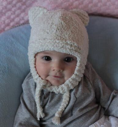 Cat Hat with Earflaps in Plymouth Yarn Daisy - 2249 - Downloadable PDF ...